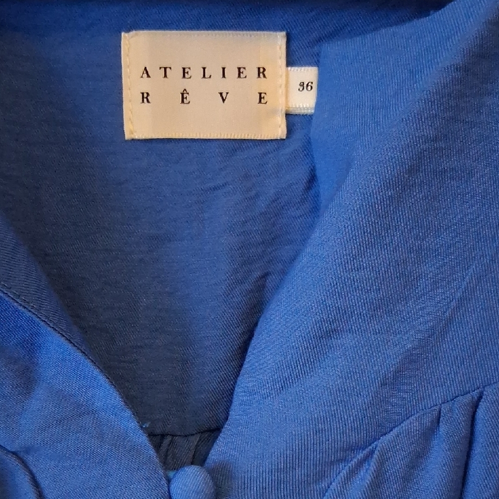 Blue Button-Front Dress - Picture 2 of 2